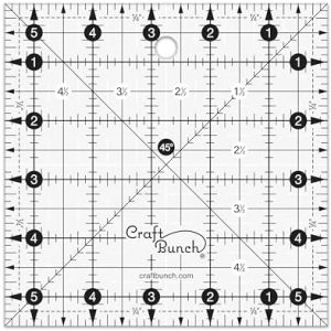 Non-Slip Square Quilt Template Ruler (5.5"x 5.5")